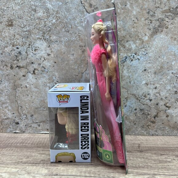 Mattel Wicked Movie Singing Glinda Witch Rare URL MISPRINT & Funko Pop! #1702 - Picture 4 of 6
